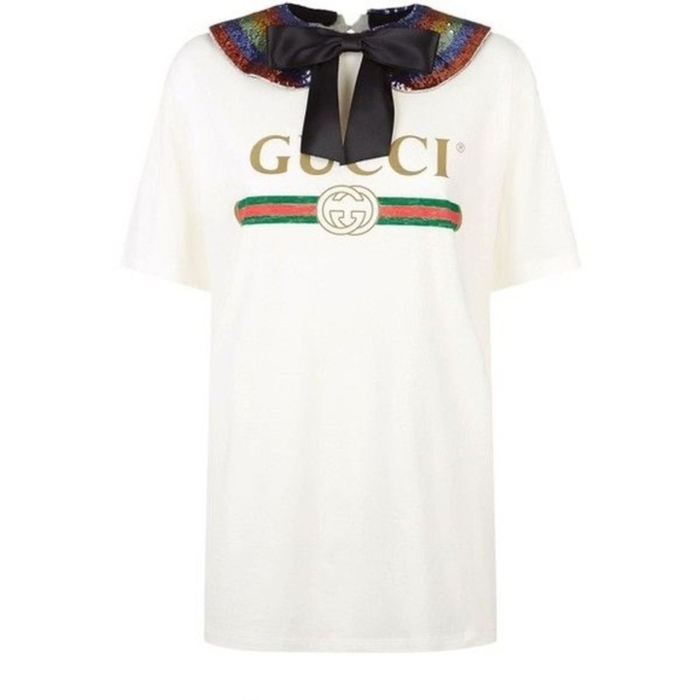 Authentic Gucci shirt with detachable collar